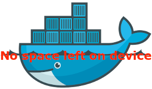 Docker no space left on device