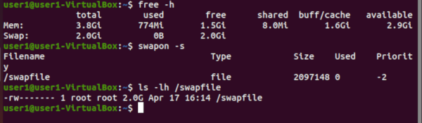 Ubuntu 19 Desktop swap space